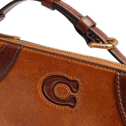 Coach Women's Bowling Small Shoulder Bag Tan/Saddle