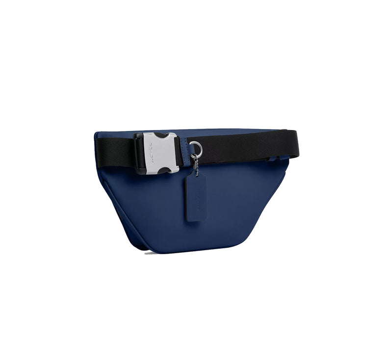 Coach Unisex Racer Small Belt Bag Silver/Deep Blue