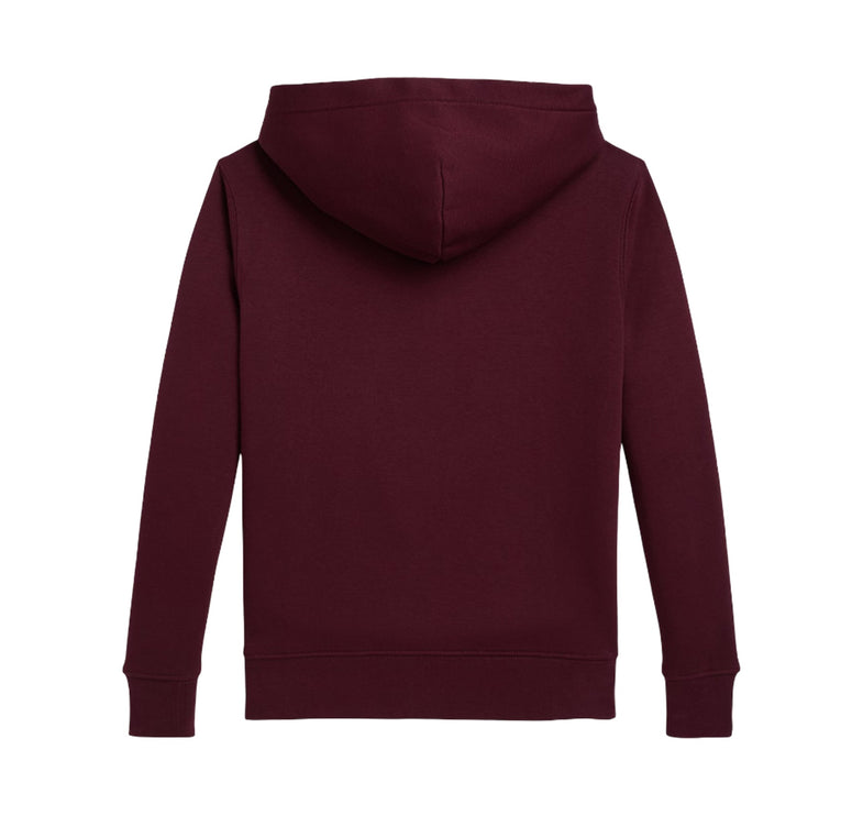 Polo Ralph Lauren Boy's Polo Bear Fleece Hoodie Classic Wine