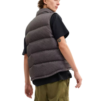 Coach Men's Solid Down Vest Dark Heather Grey