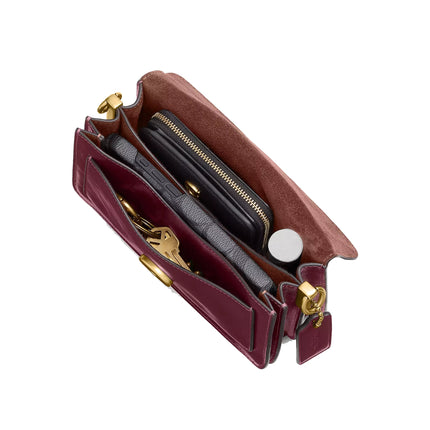 Coach Women's Tabby Shoulder Bag Brass/Dark Cherry
