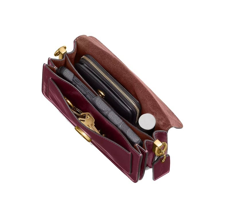 Coach Women's Tabby Shoulder Bag Brass/Dark Cherry