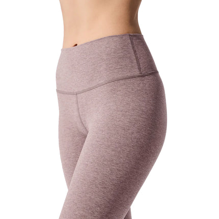 alo Women's Alosoft High-Waist 7/8 Highlight Legging Dark Pink Quartz Heather