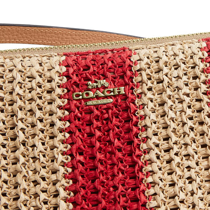Coach Women's Nolita 19 Gold/Red/Tan