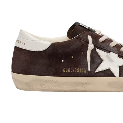 Golden Goose Women's Super-Star Star in Brown Suede with White Star