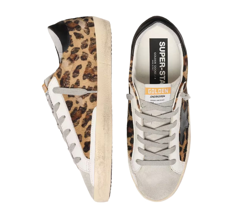 Golden Goose Women's Super-Star Star in Leopard Print Leather