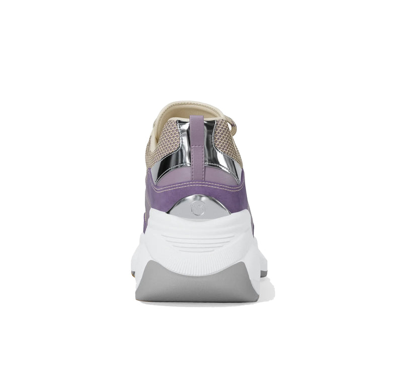 Michael Kors Women's Kaia Mixed-Media Trainer Orchd Hz Multi