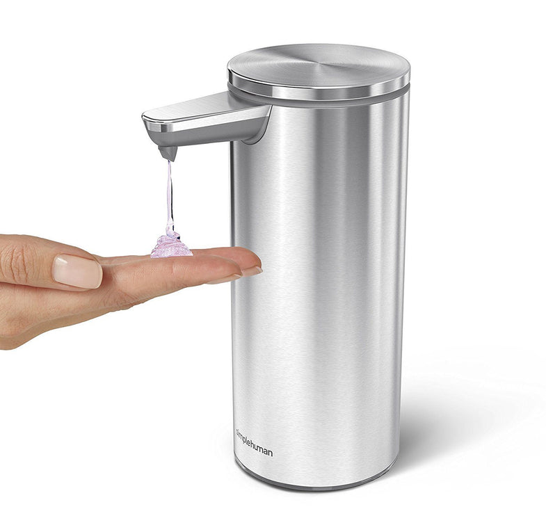 simplehuman Şarj Edilebilir Sensörlü Paslanmaz Çelik Sıvı Sabunluk 266 ml