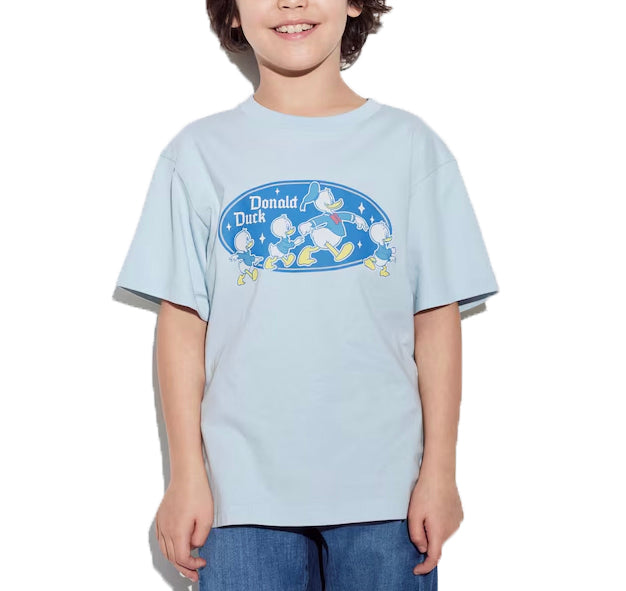 Uniqlo Kid's Disney UT Short Sleeve Graphic T-Shirt 60 Light Blue