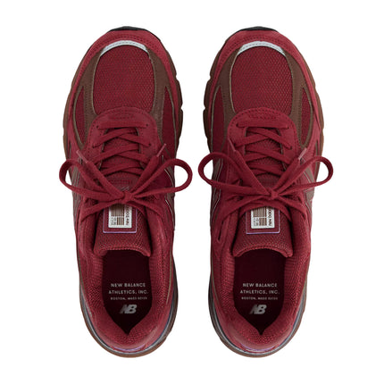 New Balance Made in USA 990v4 Monarch Burgundy with Pumpernickel and Black U990BR4