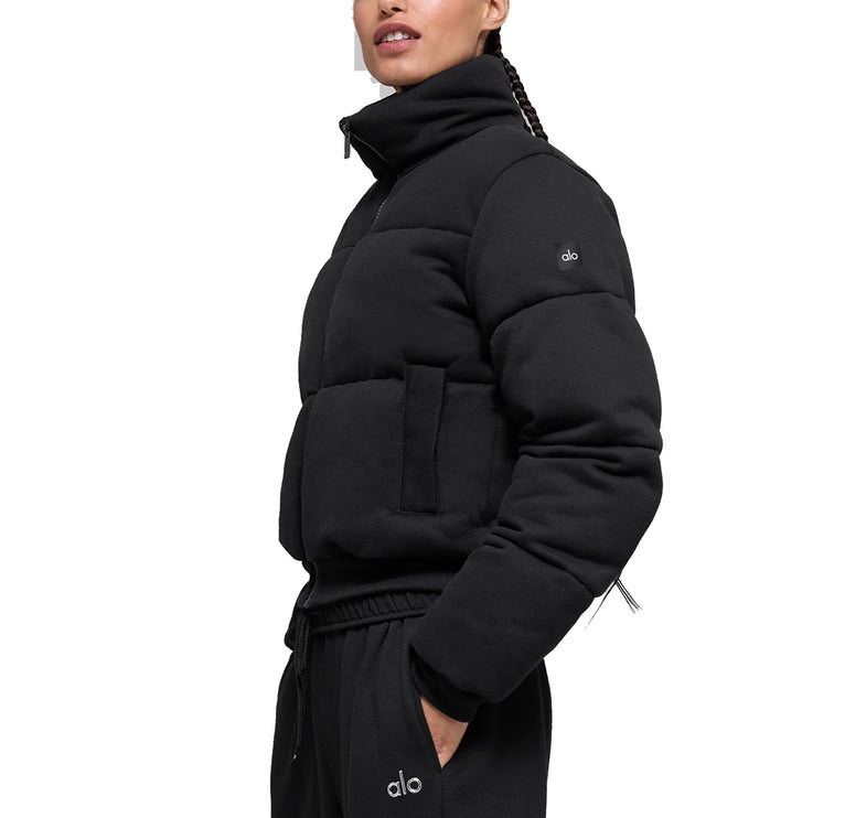 alo Women's Sweatshirt Puffer Black