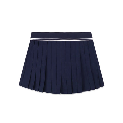 Sporty & Rich Women's SRC Logo Abigail Skirt Navy/White
