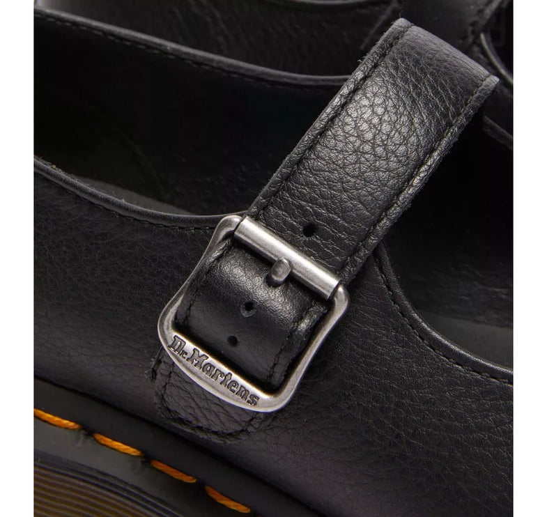 Dr. Martens Women's Elphie Virginia Leather Mary Jane Shoes Black