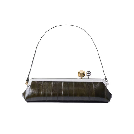 Jacquemus Women's The Salon Clutch Dark Khaki