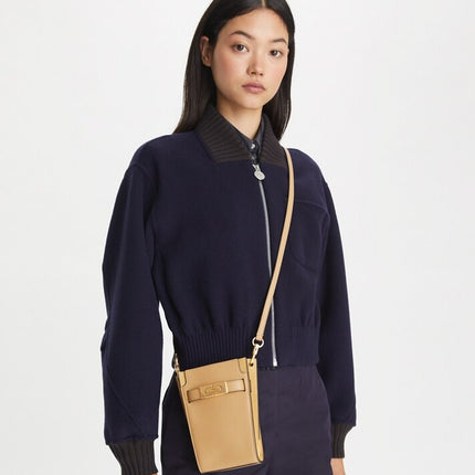 Tory Burch Women's T Phone Crossbody Macadamia