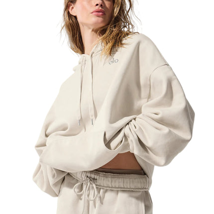 alo Women's Accolade Hoodie Bone