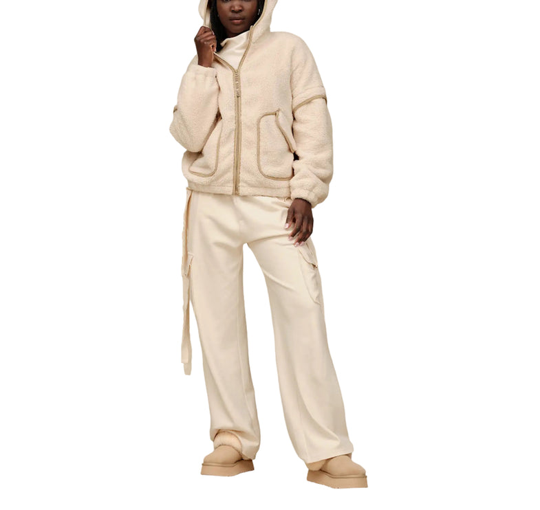 UGG Women's Mariella UGGfluff Zip Hoodie Cream
