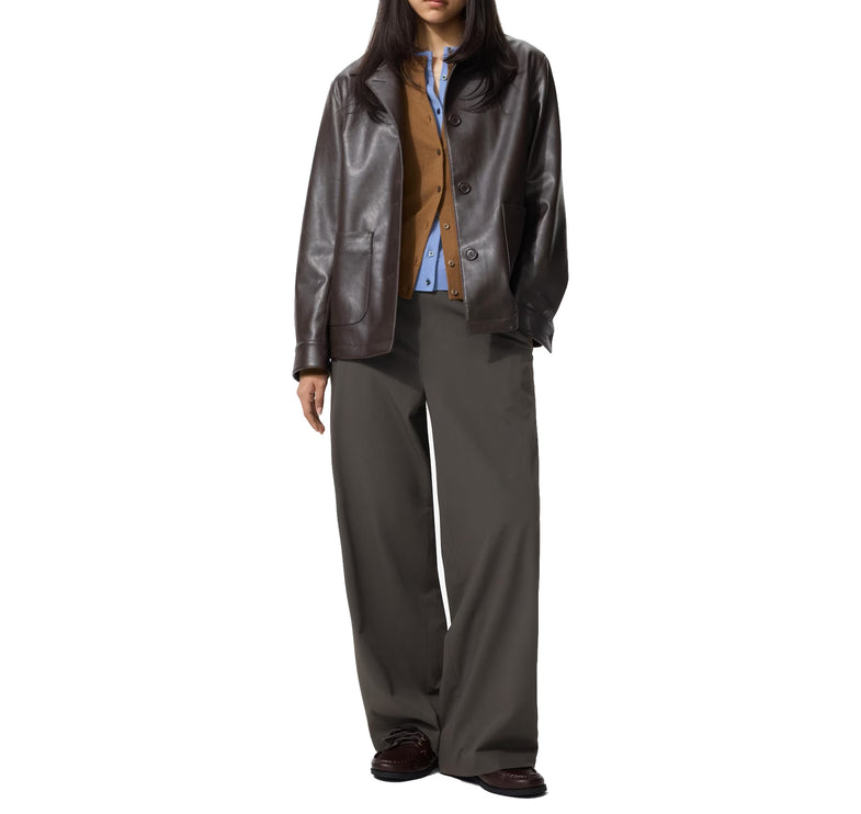 Uniqlo Women's Smart Easy Pants 39 Dark Brown