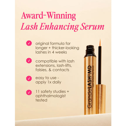 Grande Cosmetics GrandeLASH-MD Lash Enhancing Serum 0.10 oz/3 mL