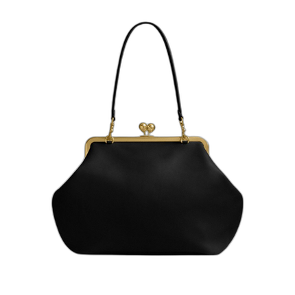 Coach Women's Large Kisslock Frame Bag Brass/Black