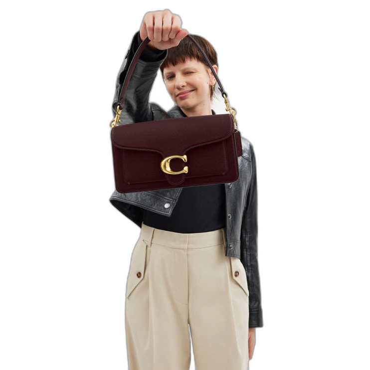Coach Women's Tabby Shoulder Bag 26 Brass/Merlot