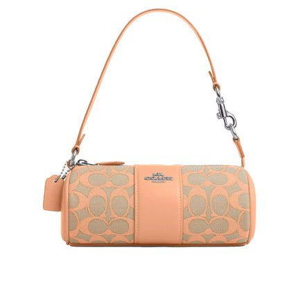 Coach Women's Nolita Barrel Bag In Signature Jacquard  Sv/Faded Blush