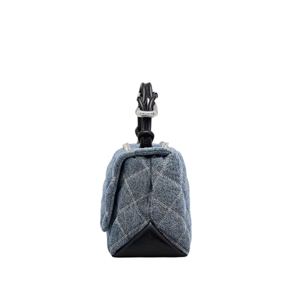 Marc Jacobs Women's The Quilted Denim Dual Convertible Shoulder Bag Denim