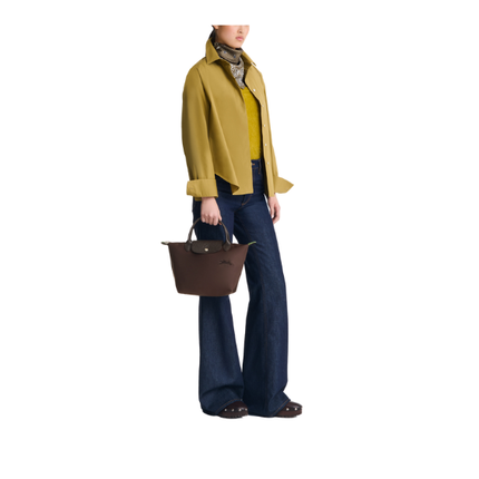 Longchamp Women's Le Pliage Green S Handbag Mocha