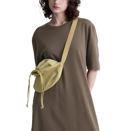 Uniqlo Unisex Drawstring Shoulder Bag Small 45 Yellow
