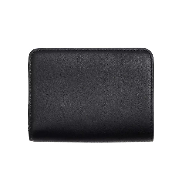 Marc Jacobs Women's The Leather J Marc Mini Compact Wallet Black
