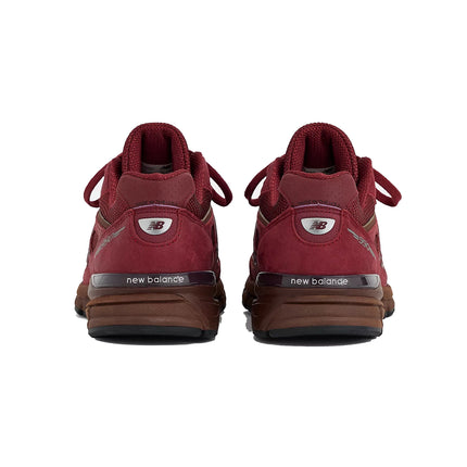 New Balance Made in USA 990v4 Monarch Burgundy with Pumpernickel and Black U990BR4