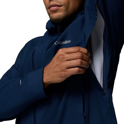 Columbia Men's Trailborne 2.5L Rain Shell Collegiate Navy