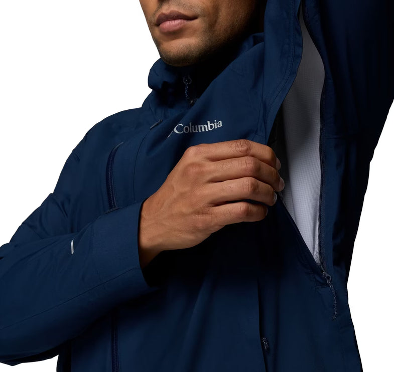 Columbia Men's Trailborne 2.5L Rain Shell Collegiate Navy