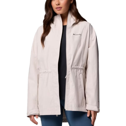Columbia Women's Hikebound II Long Rain Jacket Dark Stone