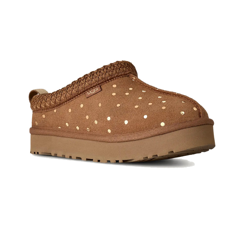 UGG Big Kids' Tazz Shiny Dots Chestnut