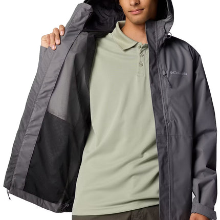 Columbia Men's Hikebound II Rain Jacket City Grey