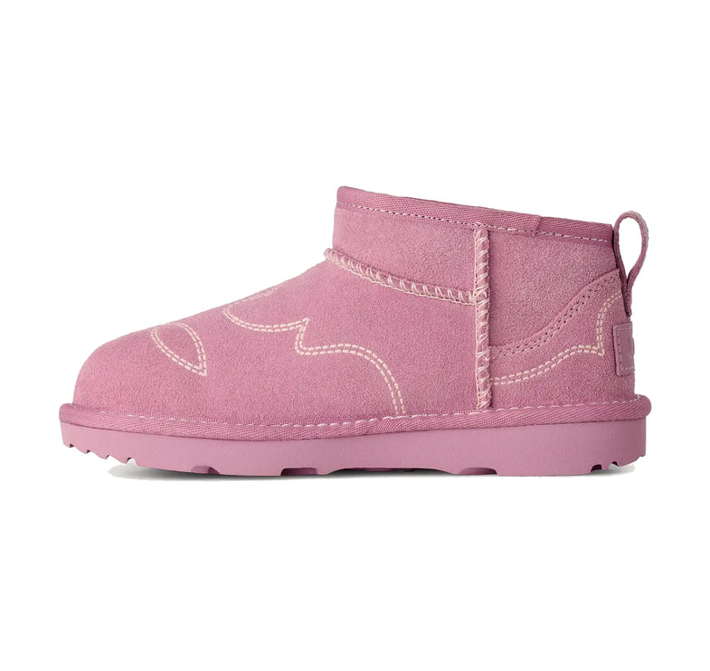 UGG Big Kids' Classic Ultra Mini Western Dusty Orchid