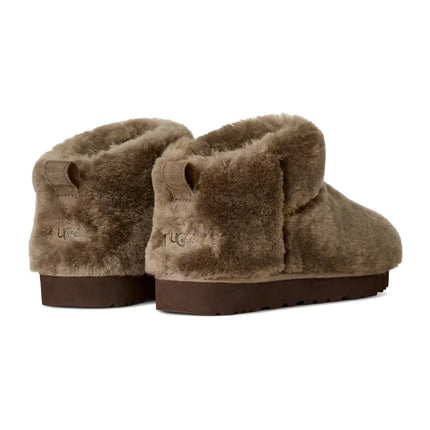 UGG Women's Classic Ultra Mini Fluffed Light Bronze