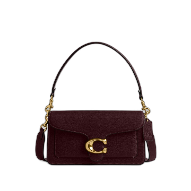 Coach Women's Tabby Shoulder Bag 26 Brass/Merlot