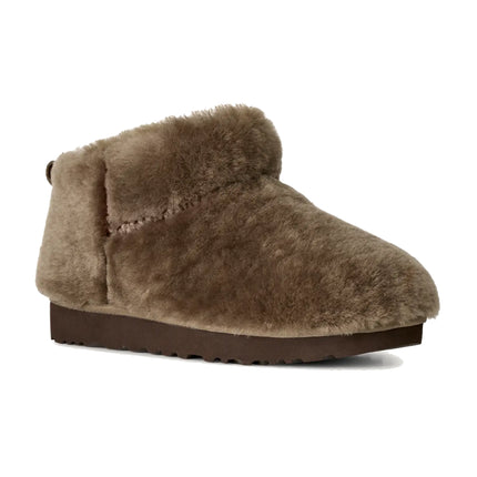 UGG Women's Classic Ultra Mini Fluffed Light Bronze