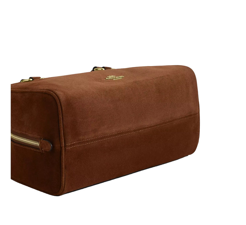 Coach Women's Sydney Shoulder Bag Suede/Gold/Warm Brown