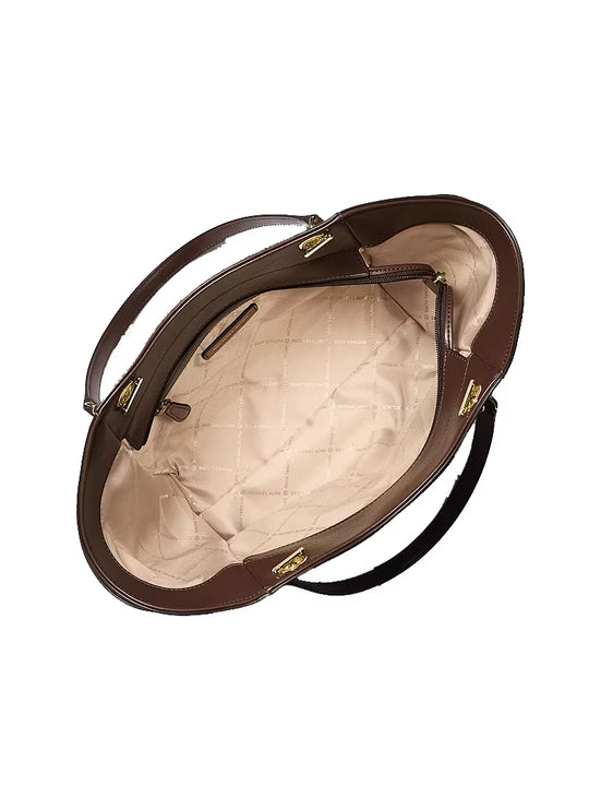 Michael Kors Women's Jet Set Travel Large Tote Bag Nutmeg/Gold