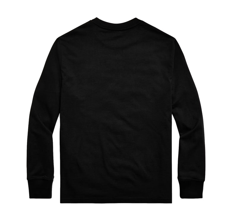 Polo Ralph Lauren Boy's Cotton Jersey Long-Sleeve Tee RL Black