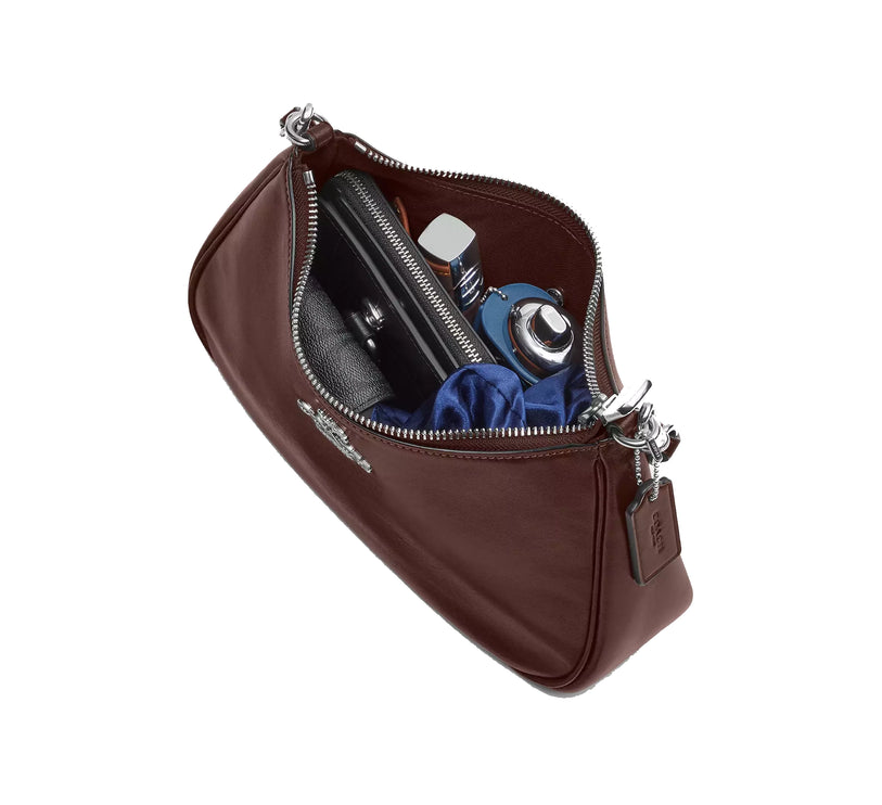 Coach Women's Soft Teri Shoulder Bag Silver/Maple