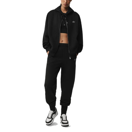 alo Women's Accolade Full Zip Hoodie Black