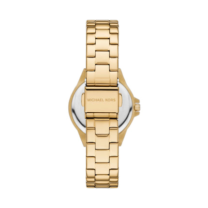 Michael Kors Women's Mini Lennox Pavé Gold-Tone Watch Gold MKO1279