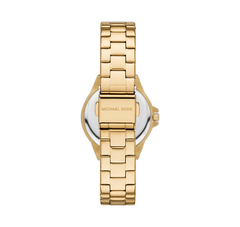 Michael Kors Women's Mini Lennox Pavé Gold-Tone Watch Gold MKO1279