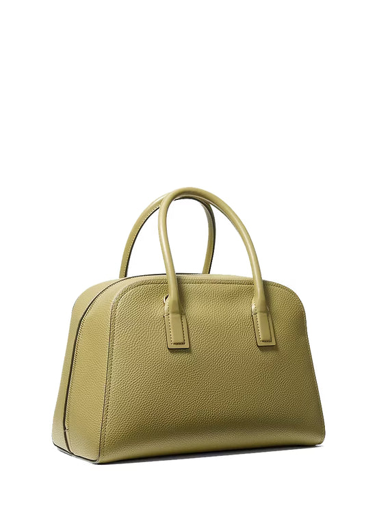 Michael Kors Women's Ashton Medium Satchel Bag Oregano/Gold