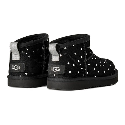 UGG Big Kids' Classic Ultra Mini Shiny Dots Black
