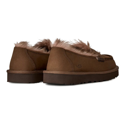 UGG Women's Ellis Nubuck Loafer Dark Chestnut
